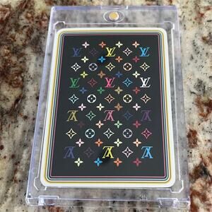 Louis Vuitton VIP Murakami Queen of Spades Multicolor card in Holder